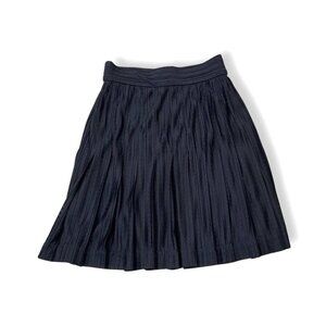 Chanel black A line knee length skirt size 38